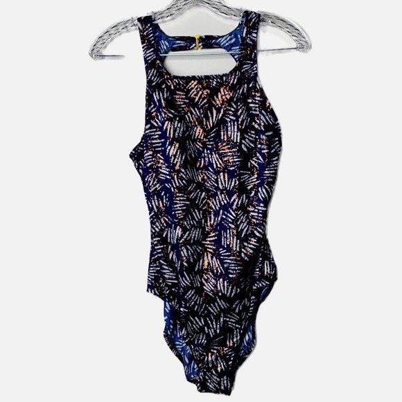 Sandcastle Other - SandCastle Swimsuit 14 Metallic Abstract NEW Resort Cruise